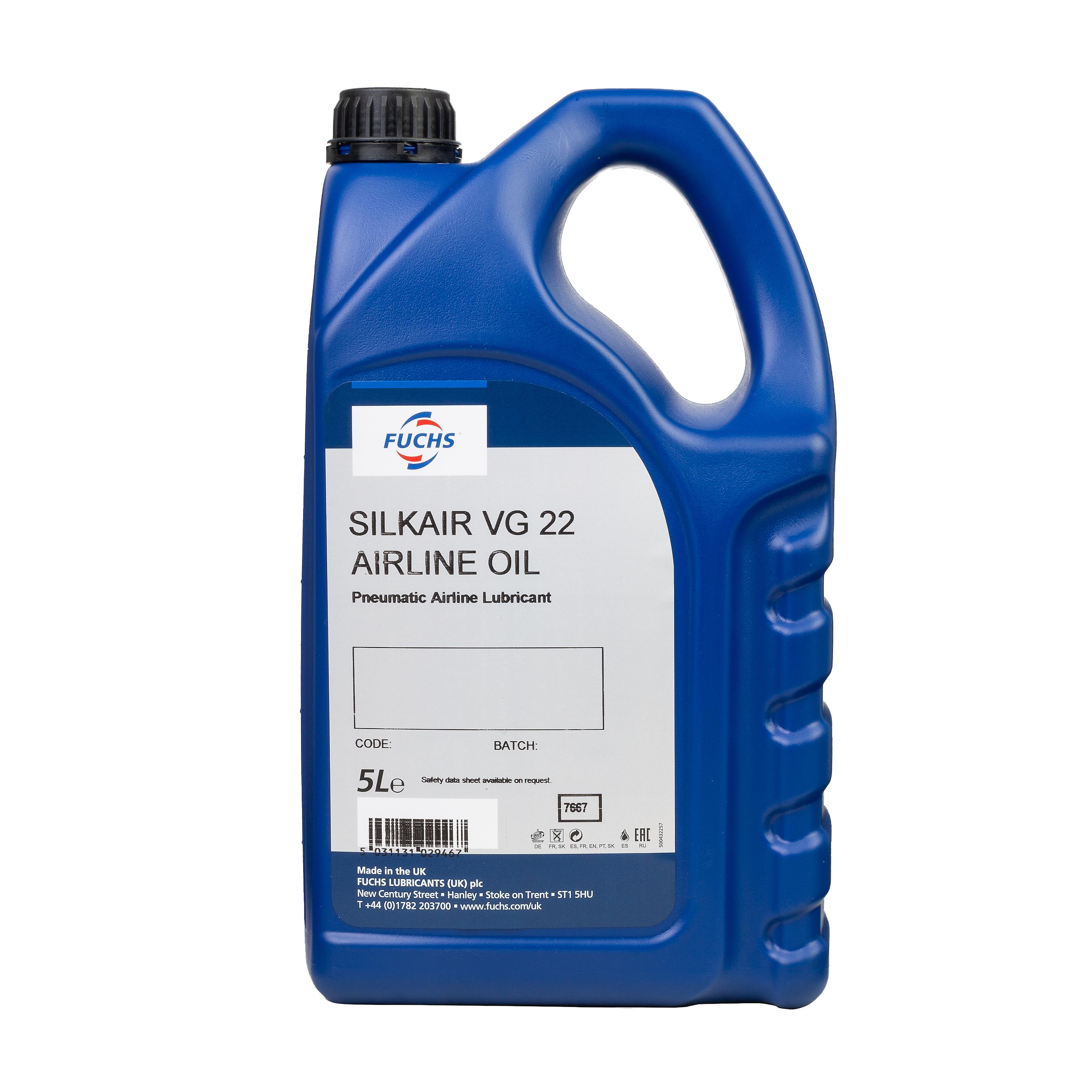 Fuchs 600662134 Silkair VG 22 Airline Oil 5L