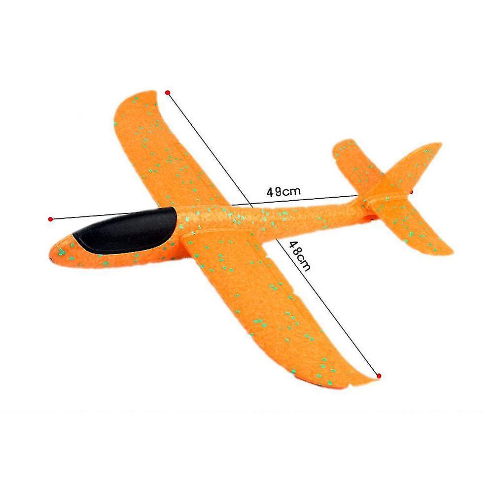 Yellow without light Epp Foam Launch Glider Plane Toy