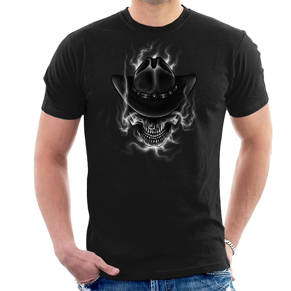 Lebka-kovboj šerif Hat Men ' s tričko