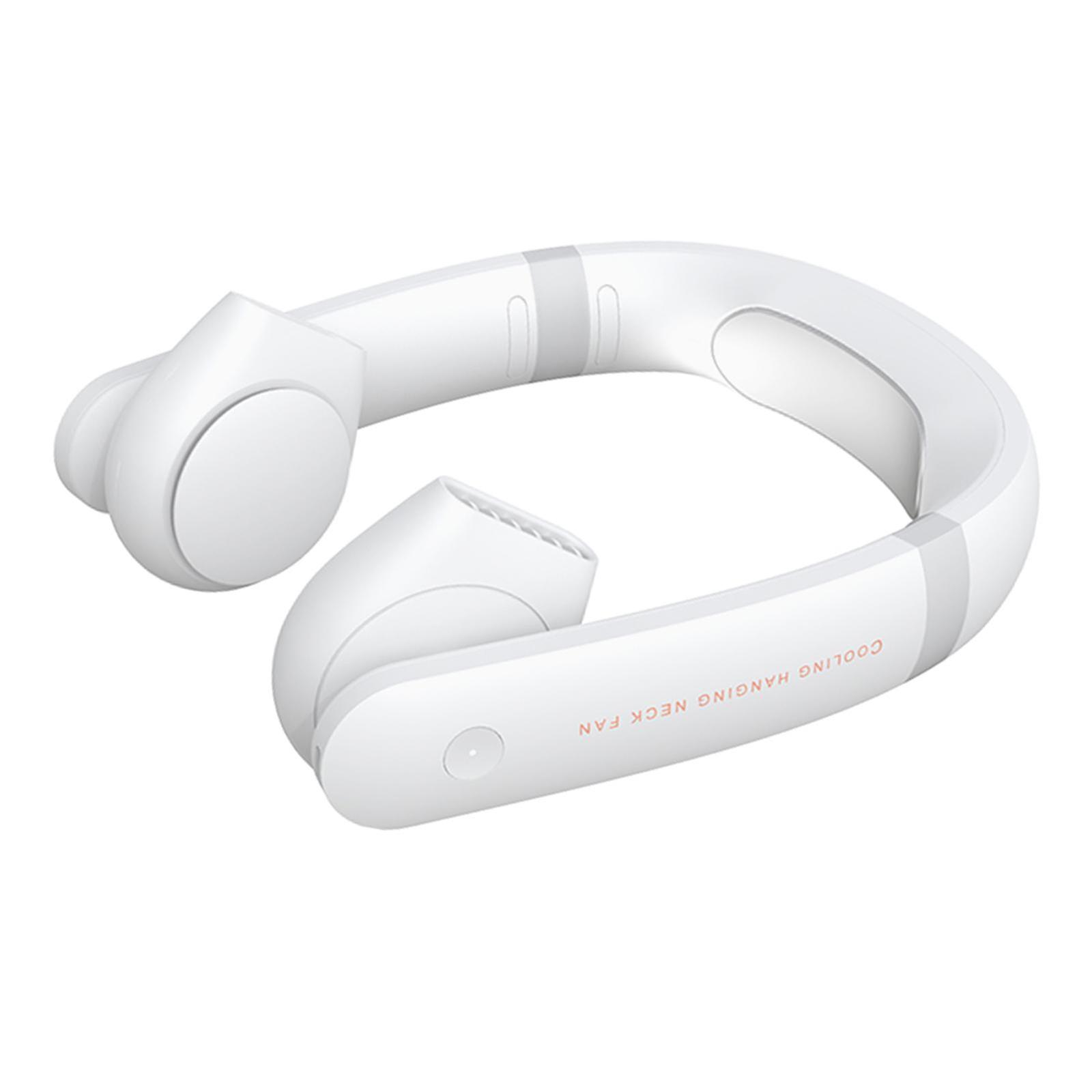 Ventola di raffreddamento portatile USB ricaricabile con archetto da collo Ventola da collo con auricolare