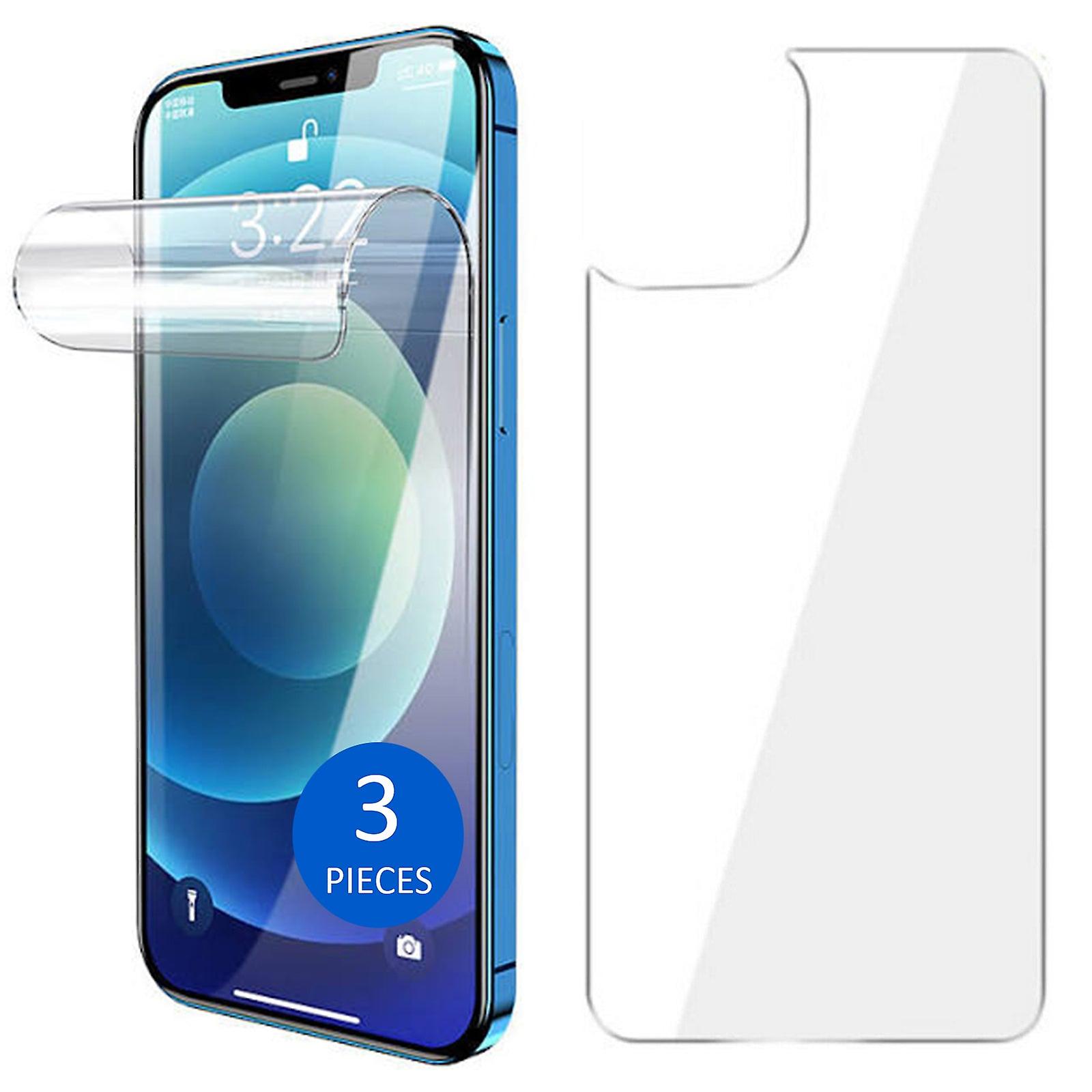 3Pk Soft Pet Film Screen Protector Guard For Apple Iphone 14 Plus Front And Back