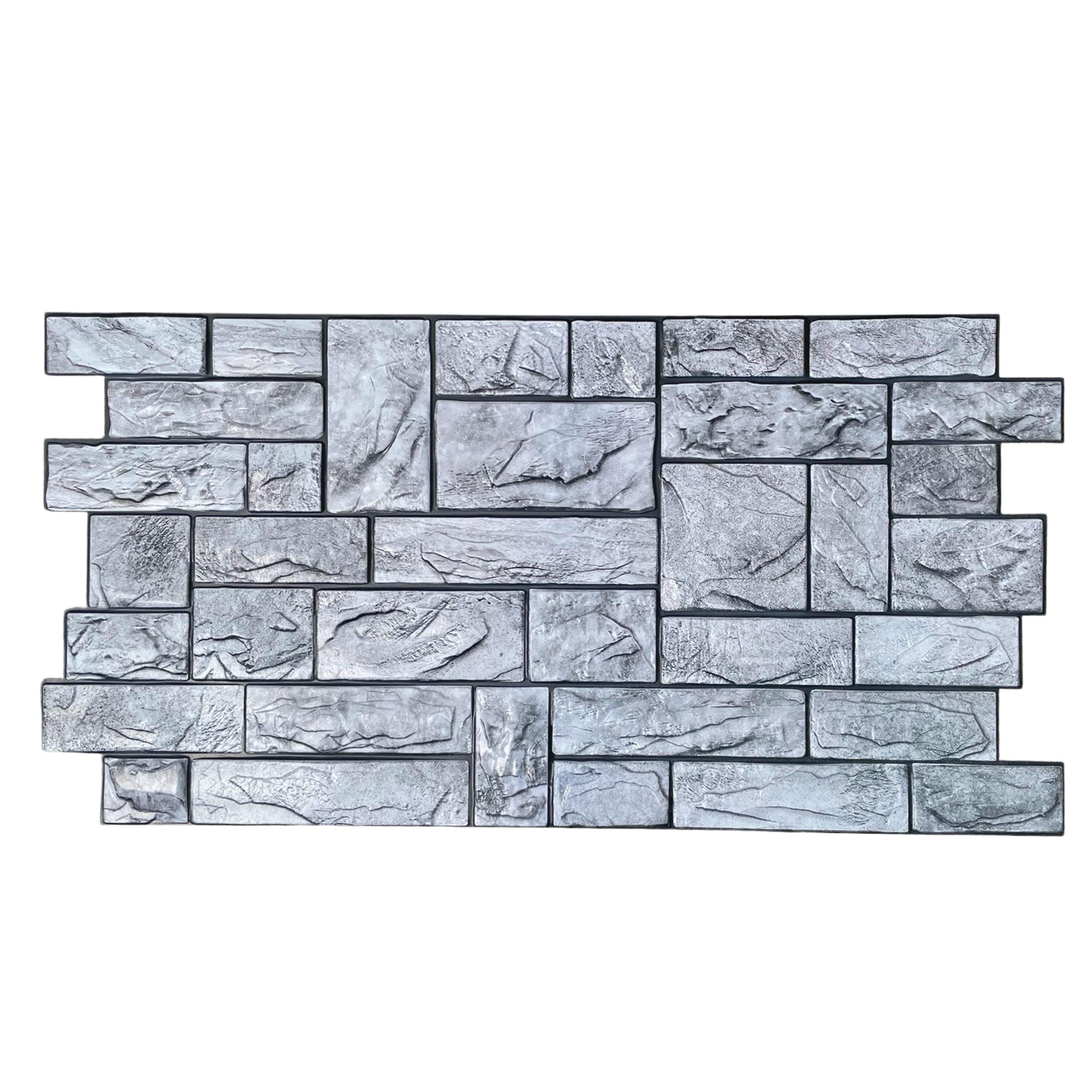 Maxi 3d Hi-res PVC Wall Cladding Panels - Solid Stone - Realistic And Insulating.