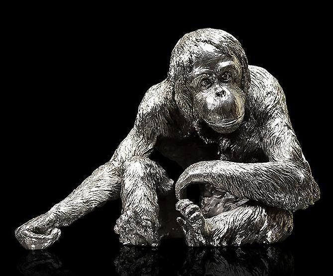 Orangutan Nickel Plated Figurine