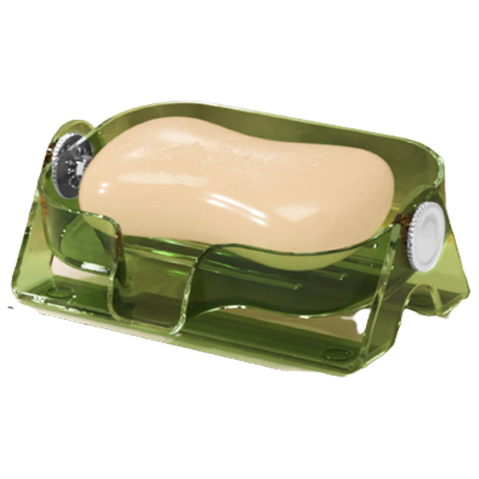 Self Draining Soap Dish Holder Practical Easy Cleaning Soap Box For Shower Bathroom Kitchen Sink