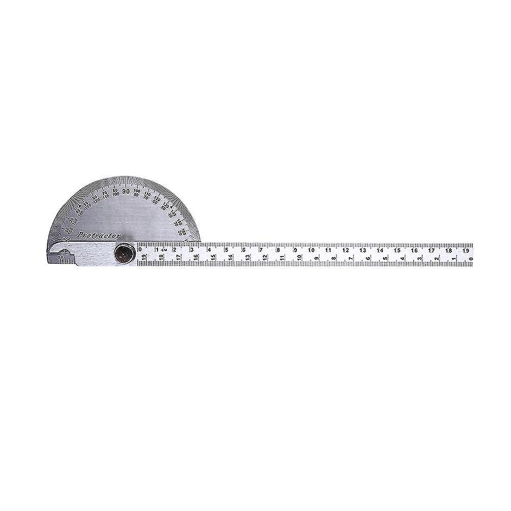 Simple Protractor Stainless Steel 0-180 Degree Angle Ruler Goniometer Protractor Ruler Swing Arm Pro