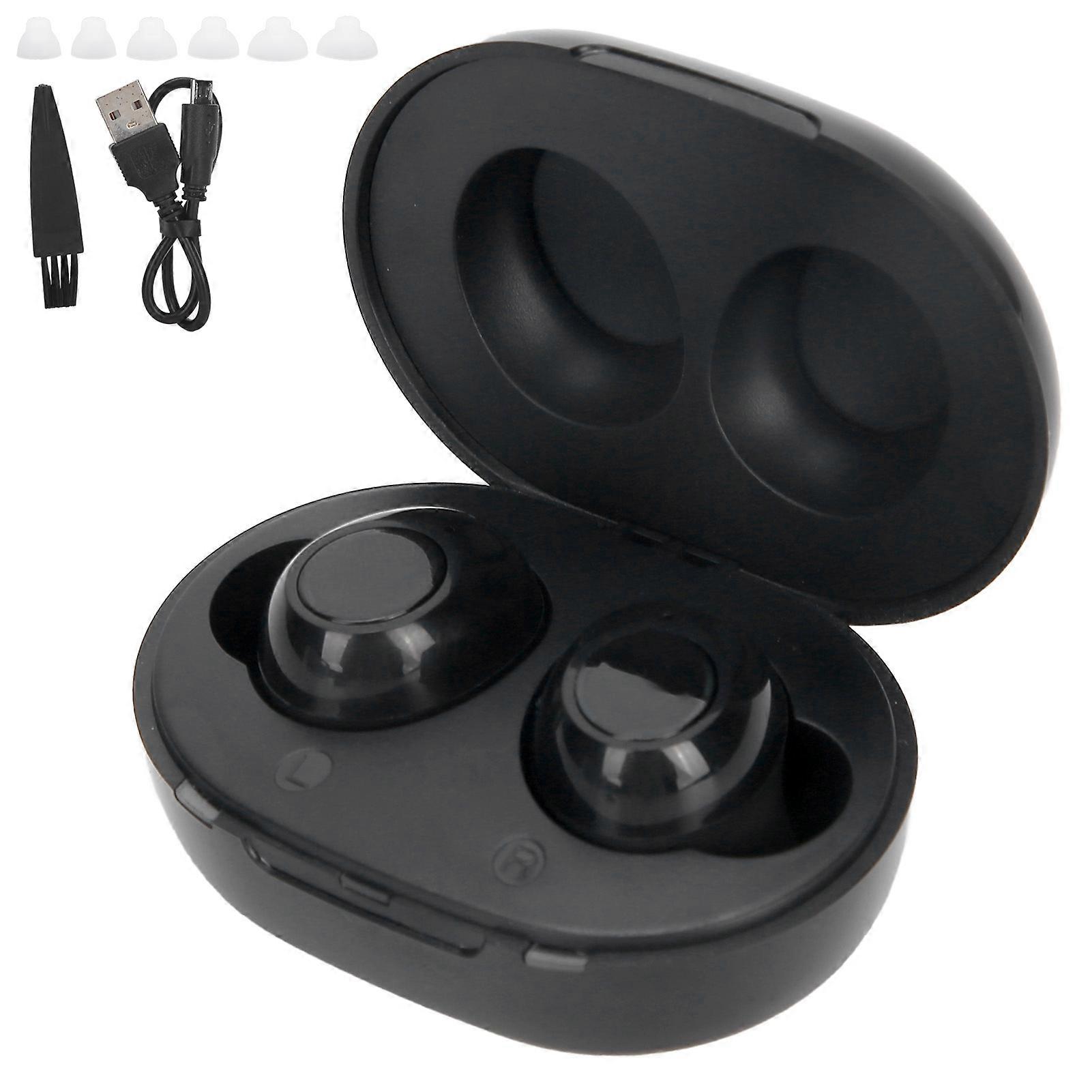 Ergonomic Rechargeable Hearing Aid with Customizable Volume and Wireless Design