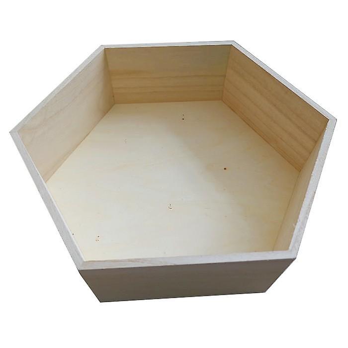 Hexagon wood shelf 36 x 31 x 10 cm