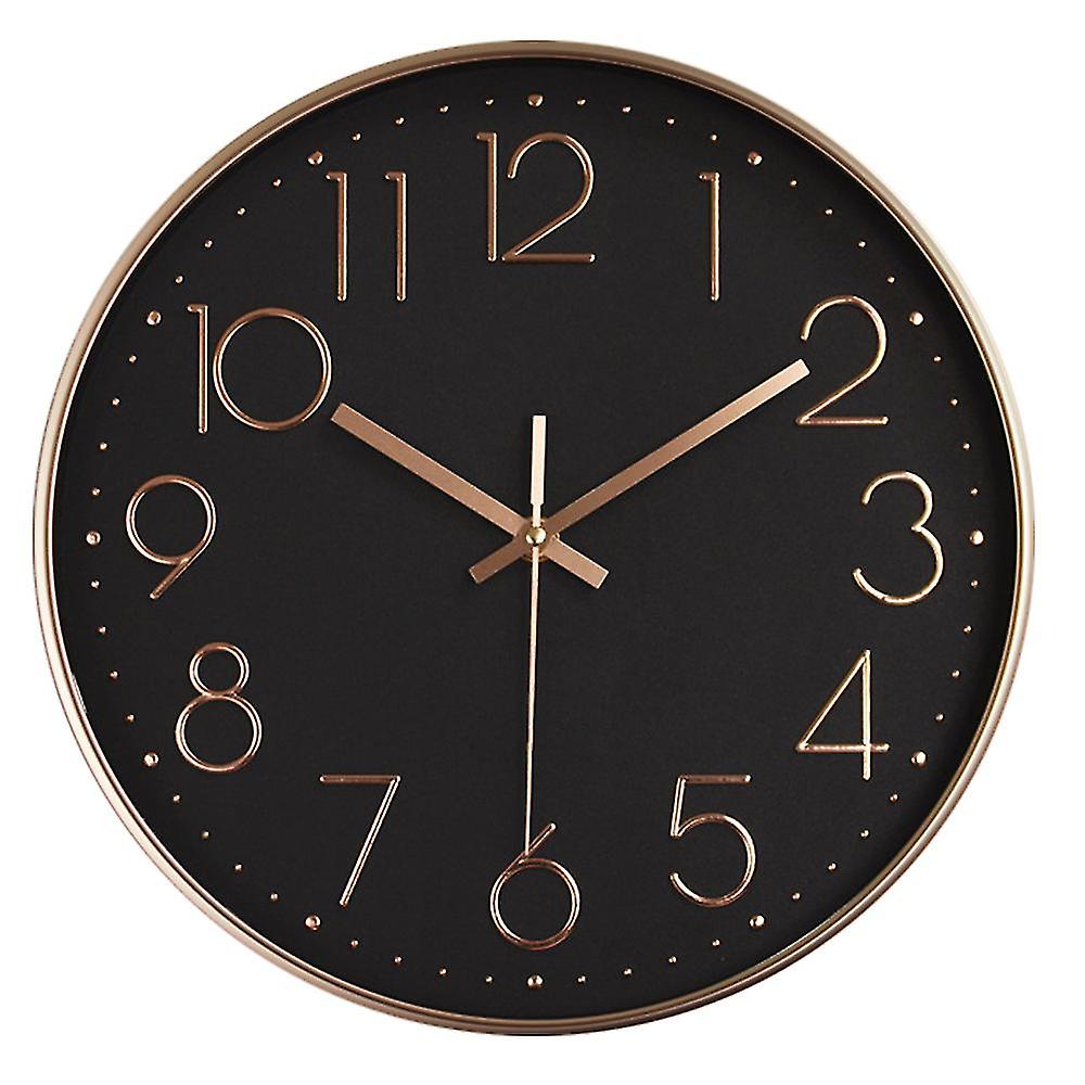 Wall Clock Silent Non Ticking Quality Quartz, Round Easy To Read