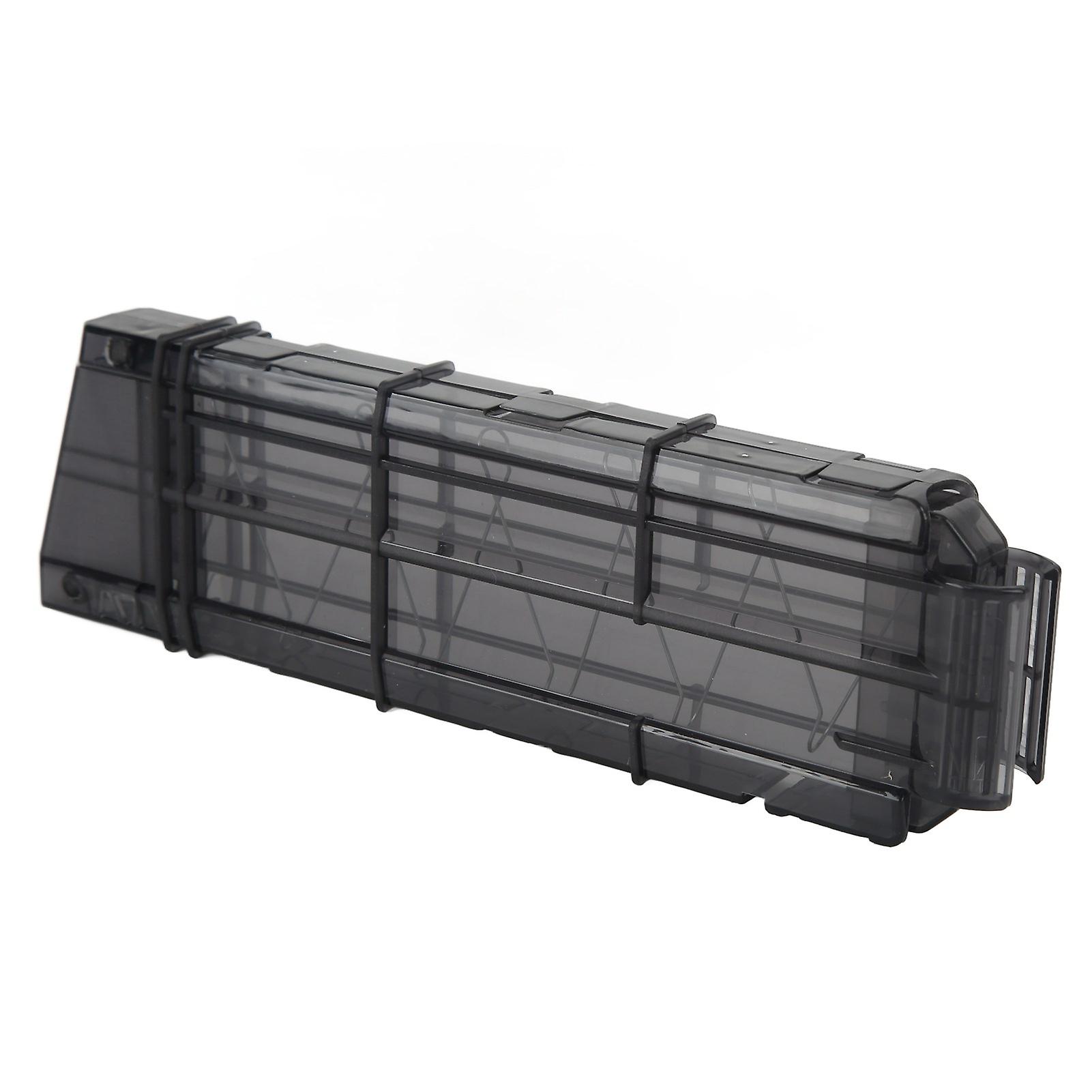 12-Dart Ultra Magazine Compatible High-Capacity Transparent Nerf Accessory Durable Material Easy Reload Black Finish Lightweight Design Ideal for Blas