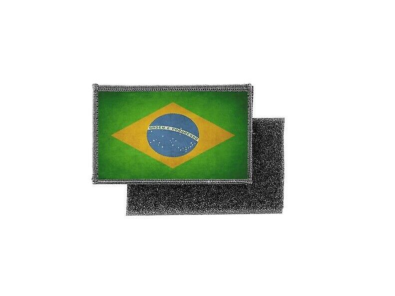 Patch ecusson prints vintage flag badge Brazilian Bresil
