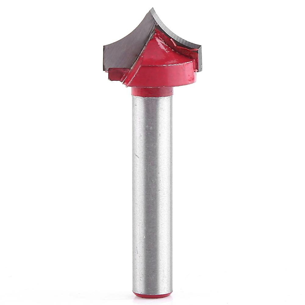 6mm Shank Wood Router Bits 3D CNC Engraving V Groove Needle Point Carving Tool (12mm)