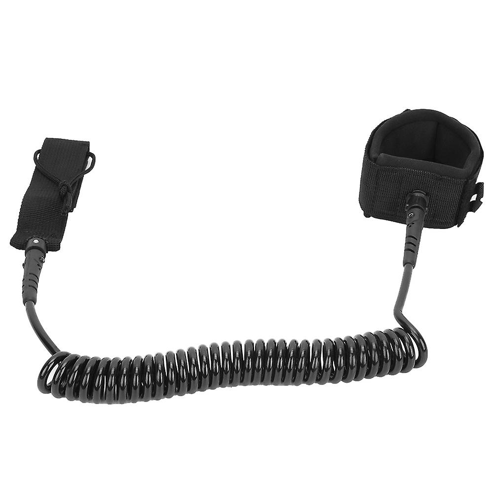 Black Elastic Paddle Board Rope Surfing Paddle Board Ankle Spring Traction Strap