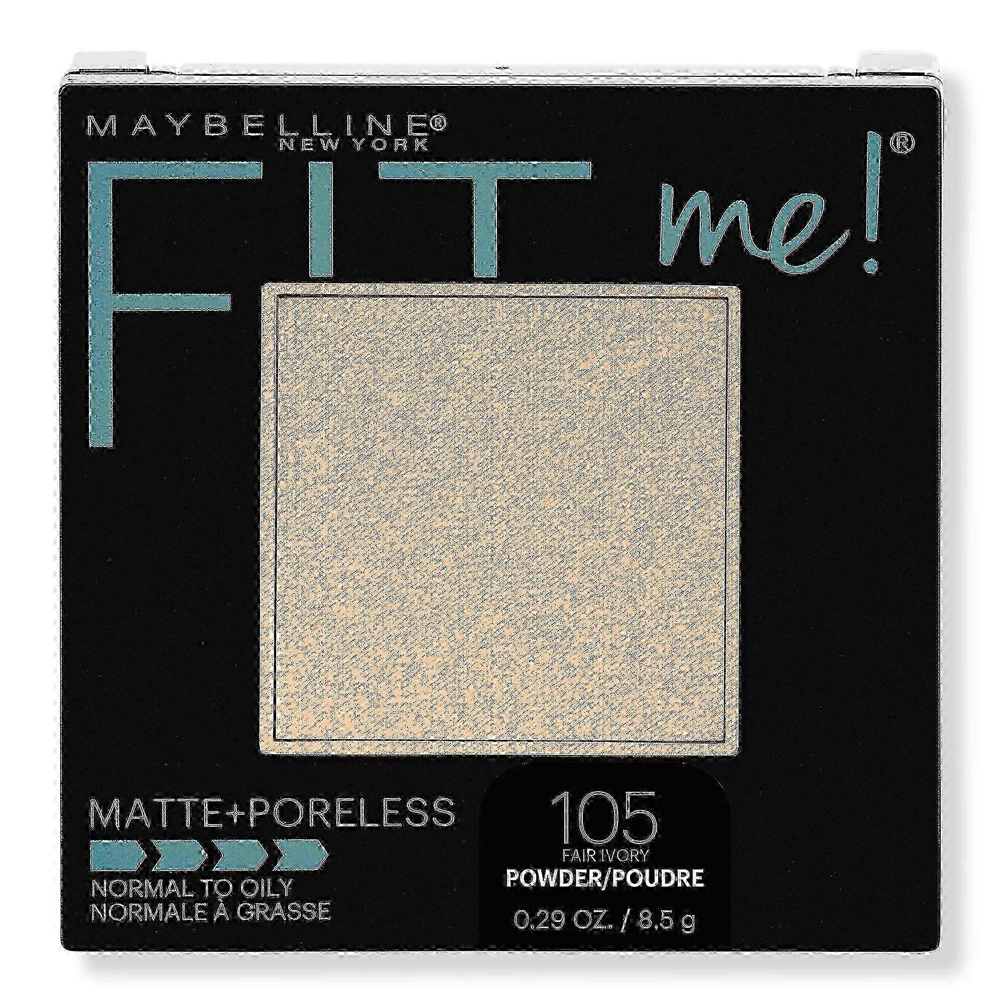Maybelline Fit Me Matte + Poreless Powder, Fair Ivory, 0.29 Oz