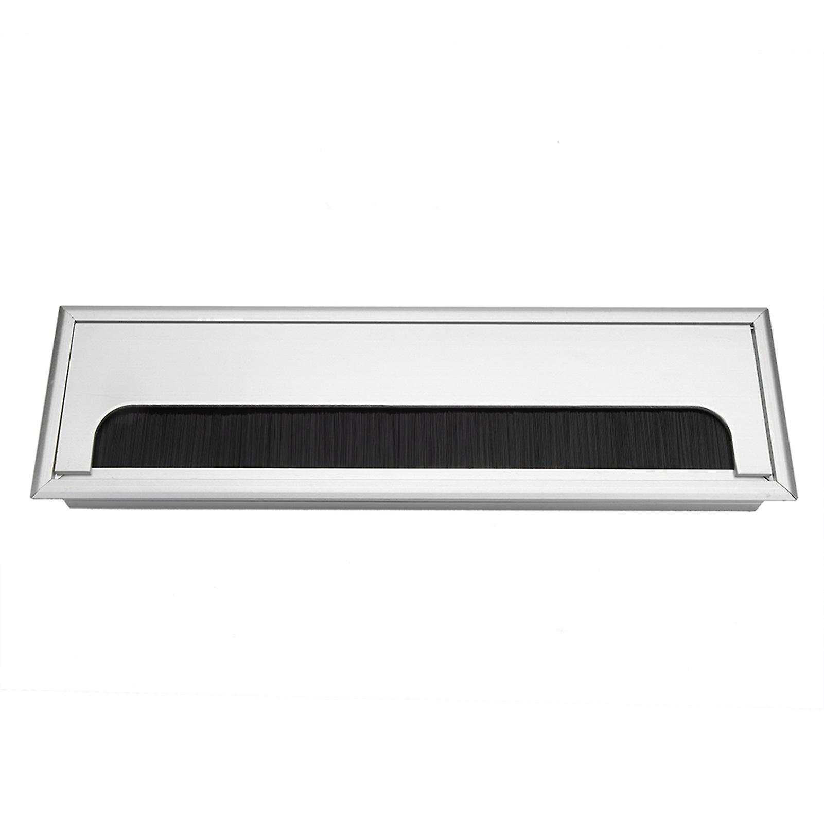 Large Square Aluminium Desk Cable Tidy Insert Hole Cover, Computer Wire Organizer Outlet Top Panel for Desk Management