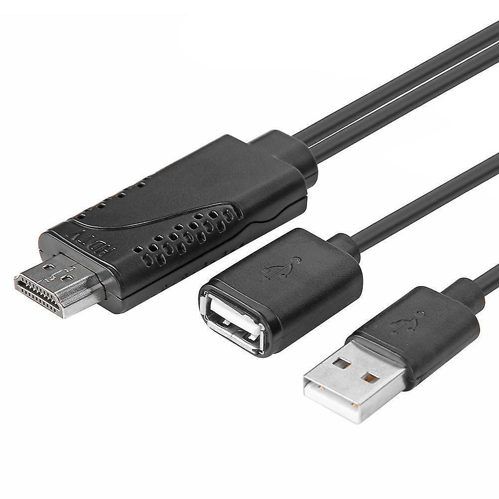 USB socket to 1080P HDMI plug HDTV adapter Charging adapter for IOS Android 3in1