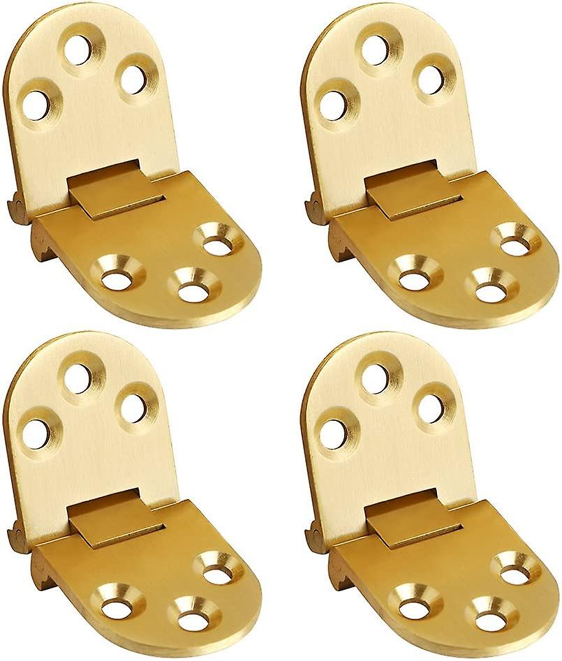 Folding Flip Top Hinge, Solid Brass Brushed Finished