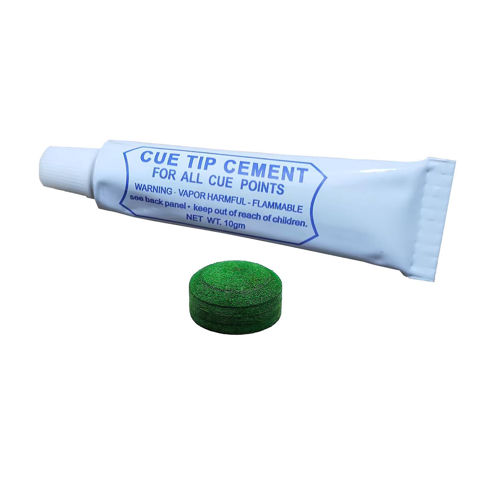Pool Tip and Glue Kit Snooker Replacement for Sports Indoor Game Enthusiasts Diameter 0.95cm