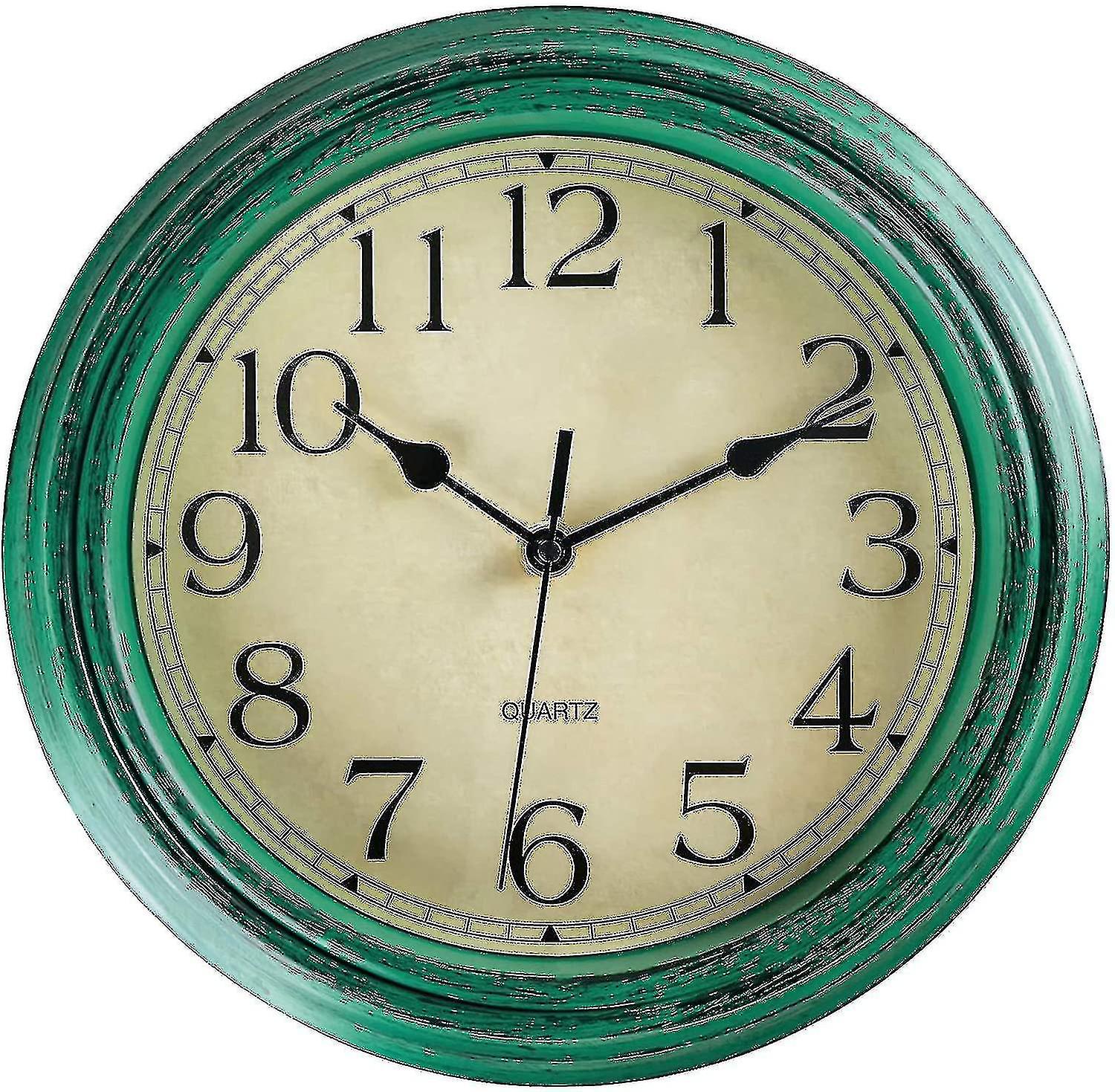 Silent No Tick Ro Retro Quartz Clock Wall Clock (12 Inches)-C11