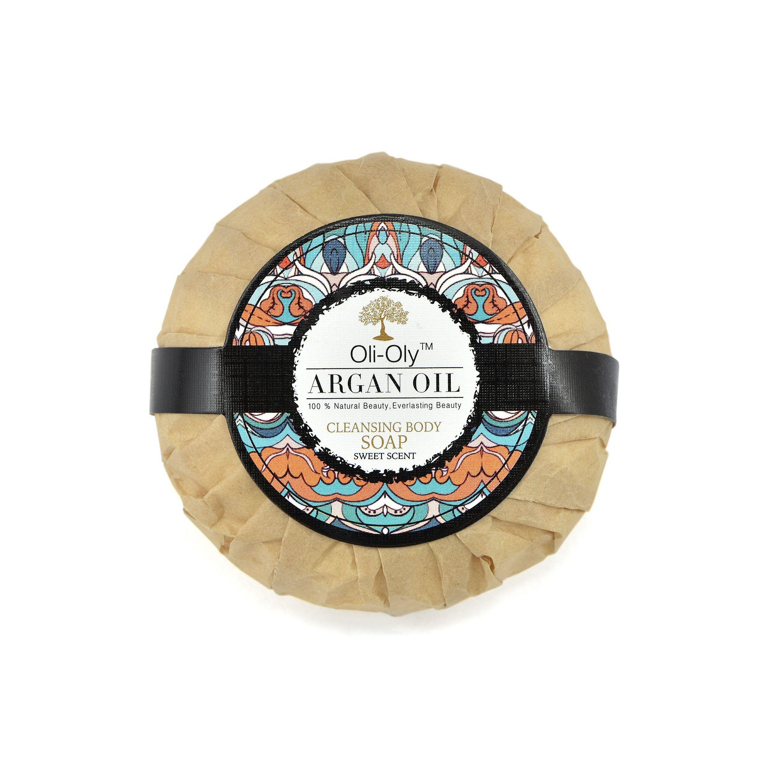 Oli-Oly Cleansing Body Soap with Argan Oil, 100g, Scented