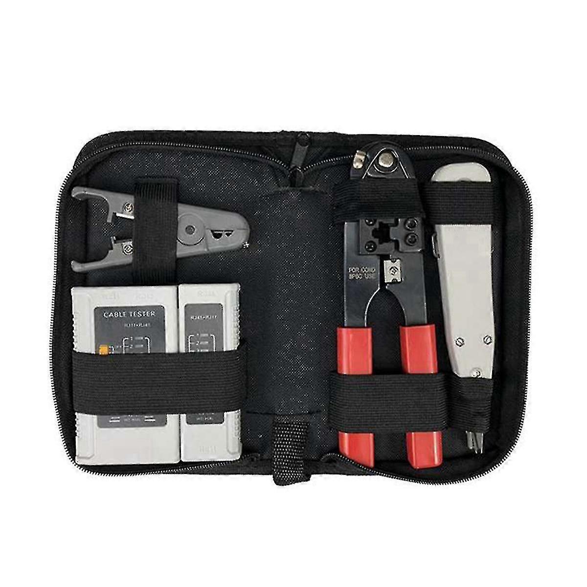4-piece Network Tool Combination Set Punching Tool Wire Stripper Network Cable Tester Wire Crimping