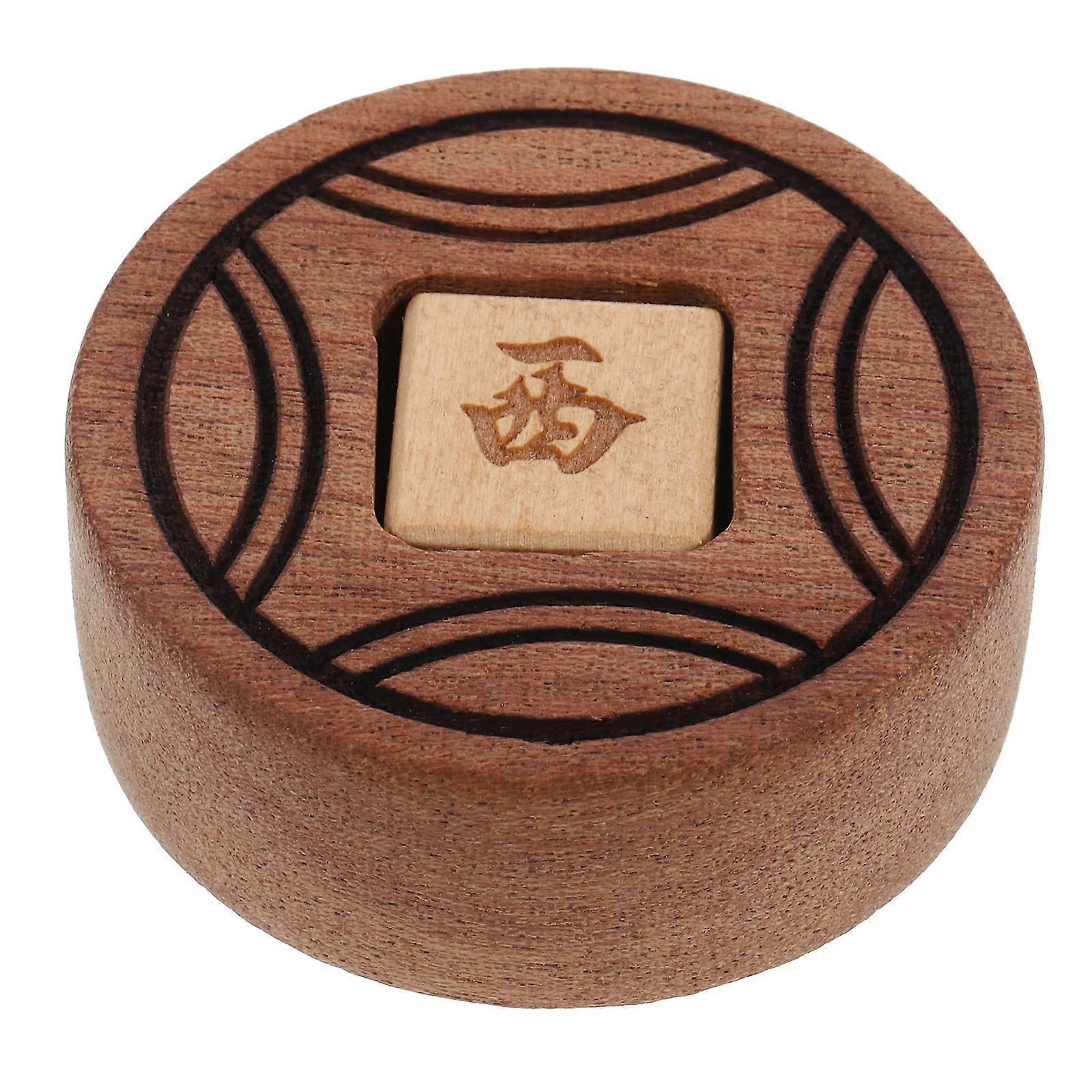 Wooden Mahjong Dice Simple Shape Board Game Dice Mahjong Accessory for Home