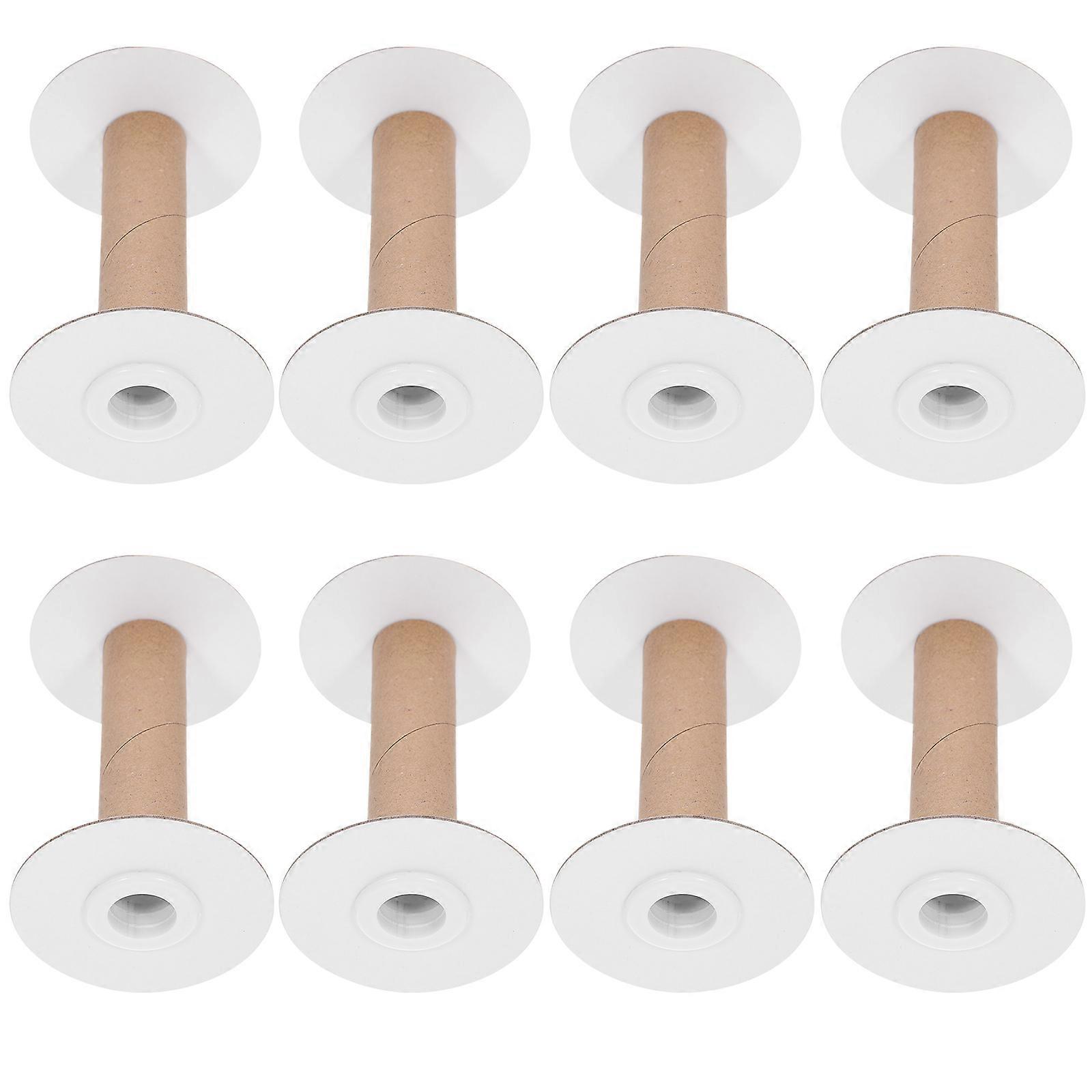 10Pcs Wire Winding Spools Yarn Sewing Spools Practical Weaving Bobbins Craft Spools for Embroidery