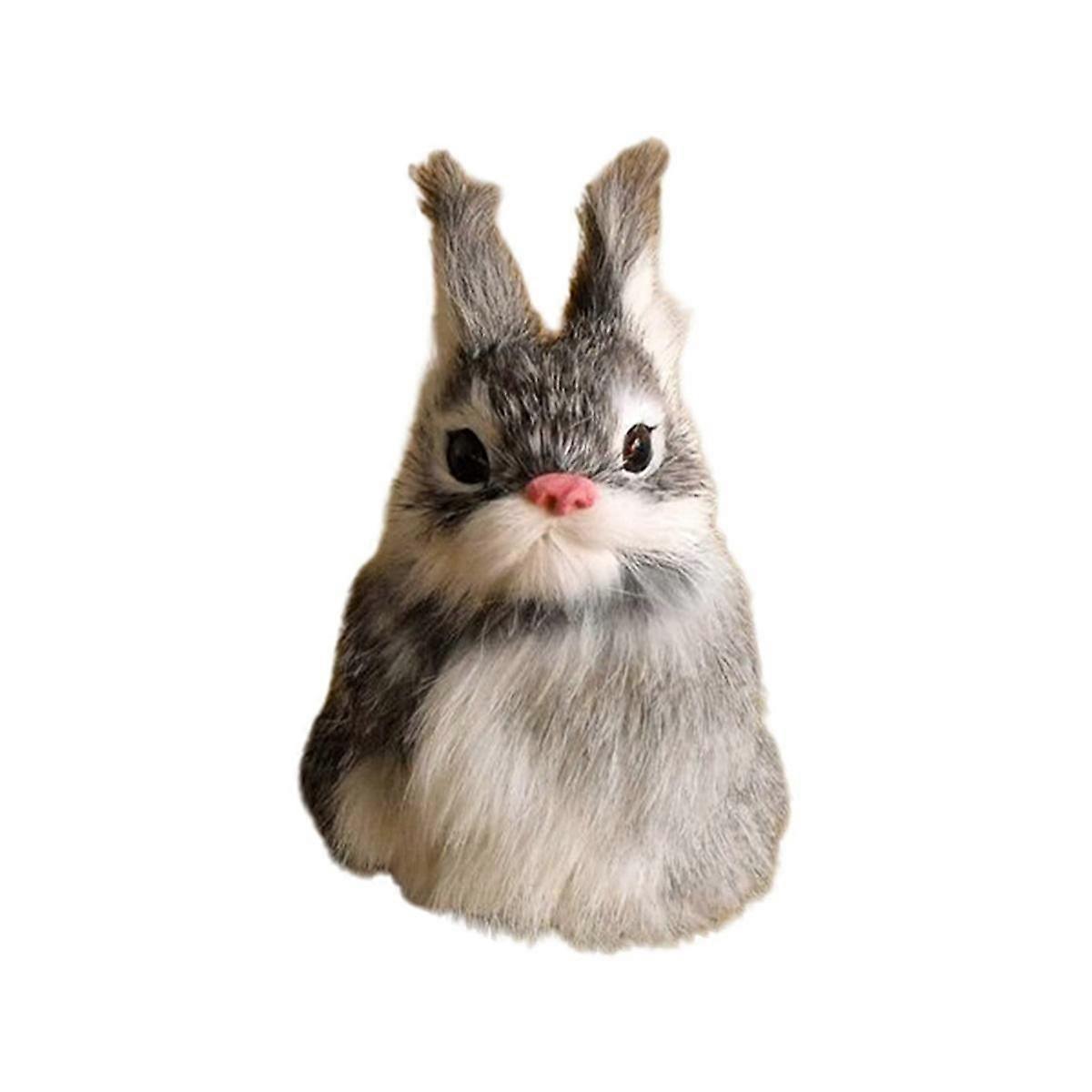 Cute Imitation Rabbit Bunny Window Decoration Artificial Statue Dining Table Decoration in Easter Restaurant C