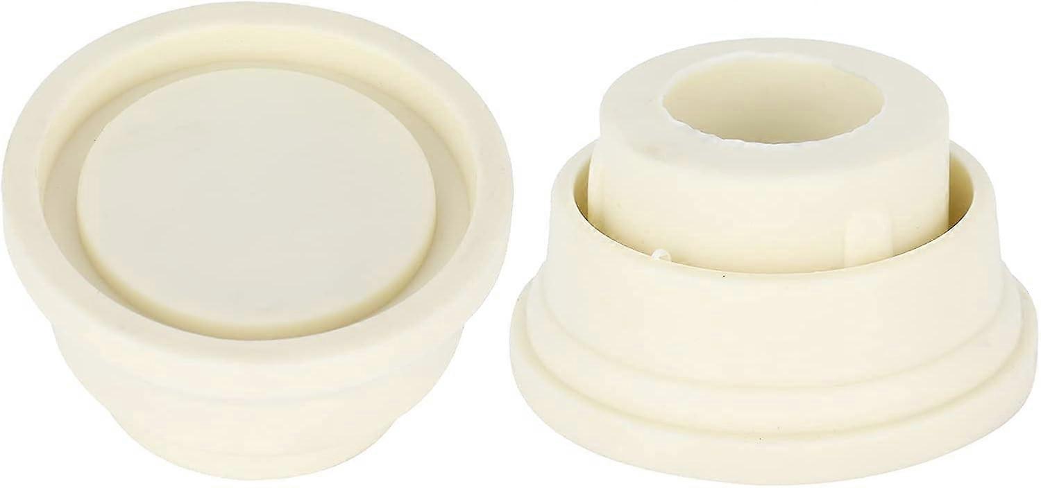 Rubber Pool Ladder Bumpers, Set of Two White Ladder Bumpers for Swimming Pool Ladders