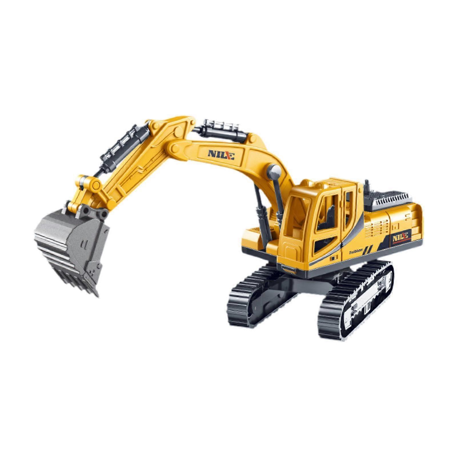 Konstruktion Lastbilar Leksaker Mini Engineering Modell för Barn Pojkar Flickor Flickor Barn Gul