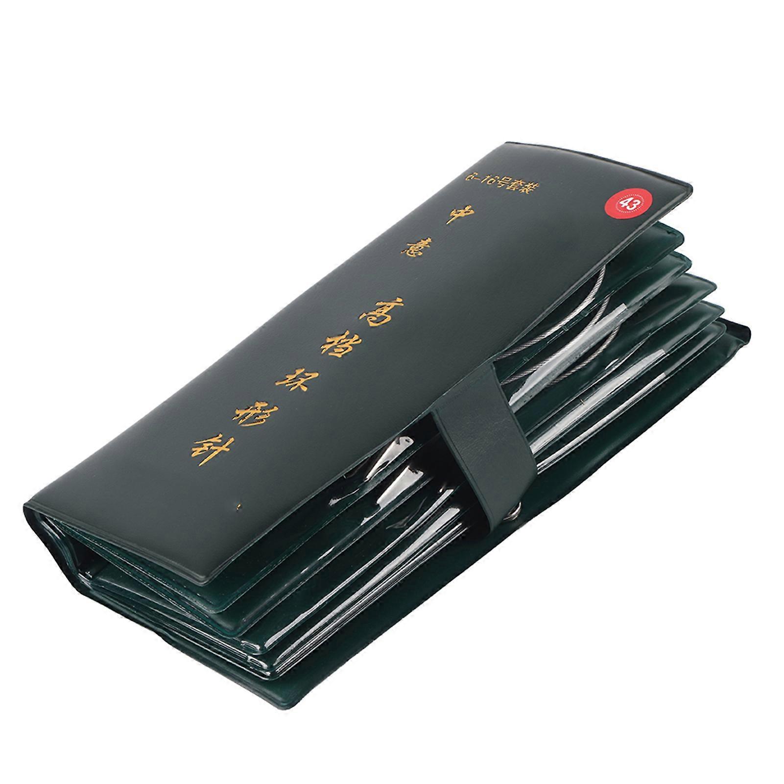 11 قطعة من الصلب غير القابل للصدأ الدائري إبرة أدوات الحياكة الكروشيه الحرفية الملحقات 16.9 '' (43cm)