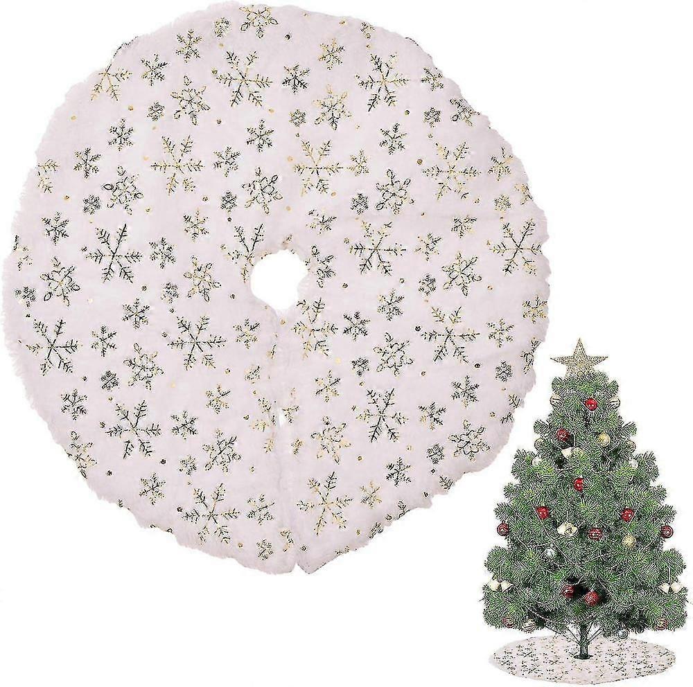 Christmas Tree Skirt White Tree Skirt Soft Plush Christmas Tree Skirt Tree Skirt White Christmas Tree Skirt White Christmas Tree Mat
