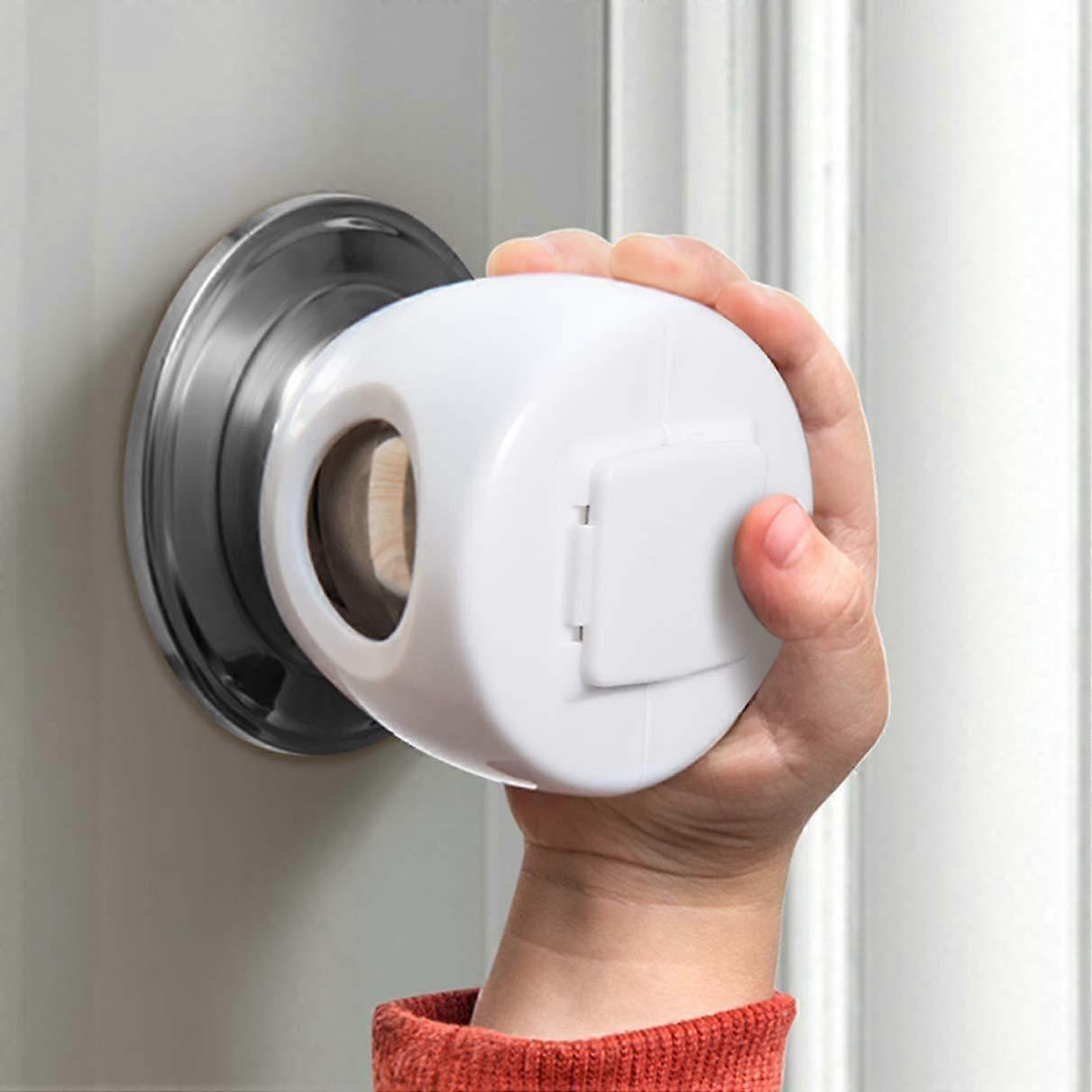 Door Knob Covers for Child Safety, Child Proof Door Knob Covers, Upgraded Design Child Safety Locks for Door Knobs