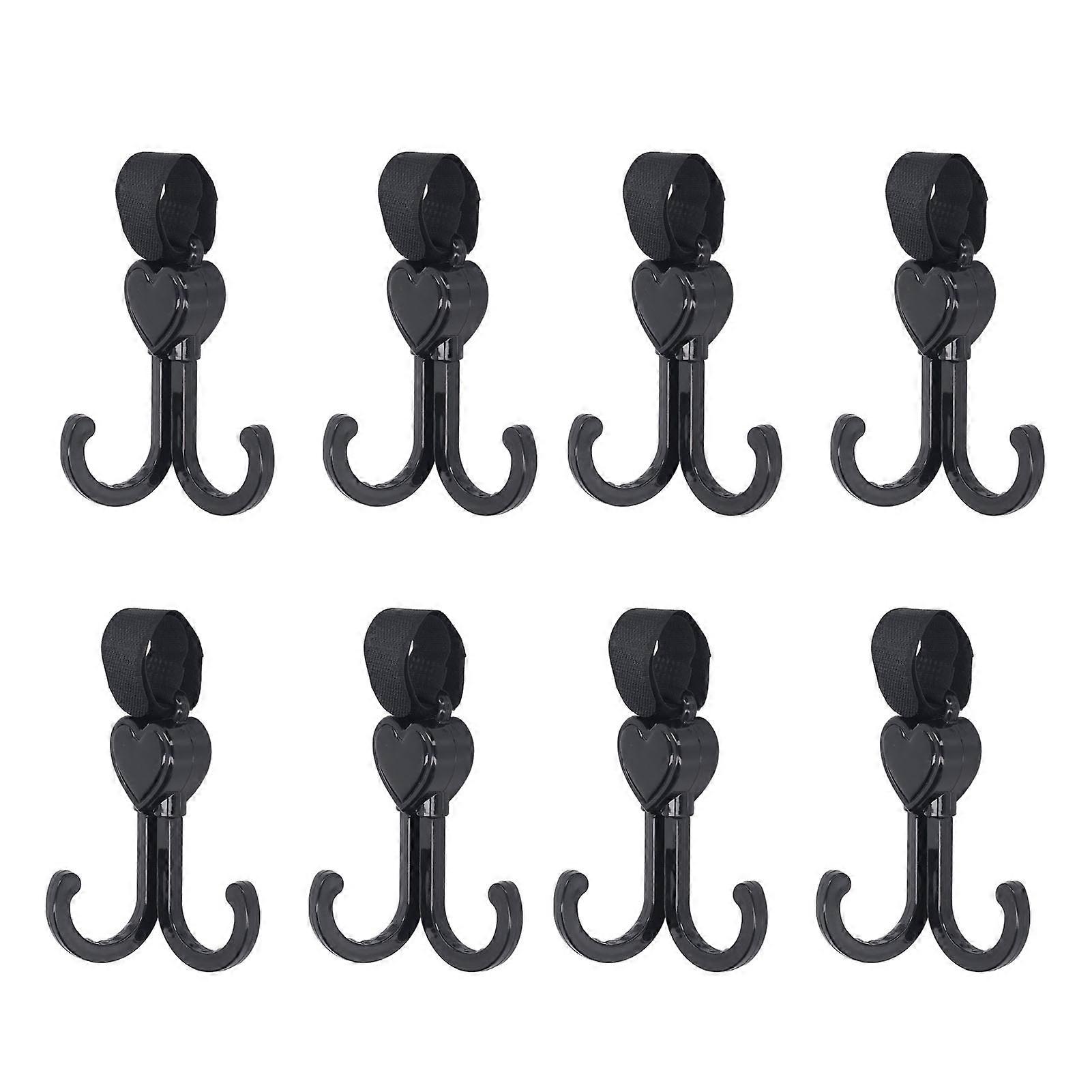 8pcs Double Stroller Hooks Multifunctional Universal Hanging Double Stroller Hooks For Bike