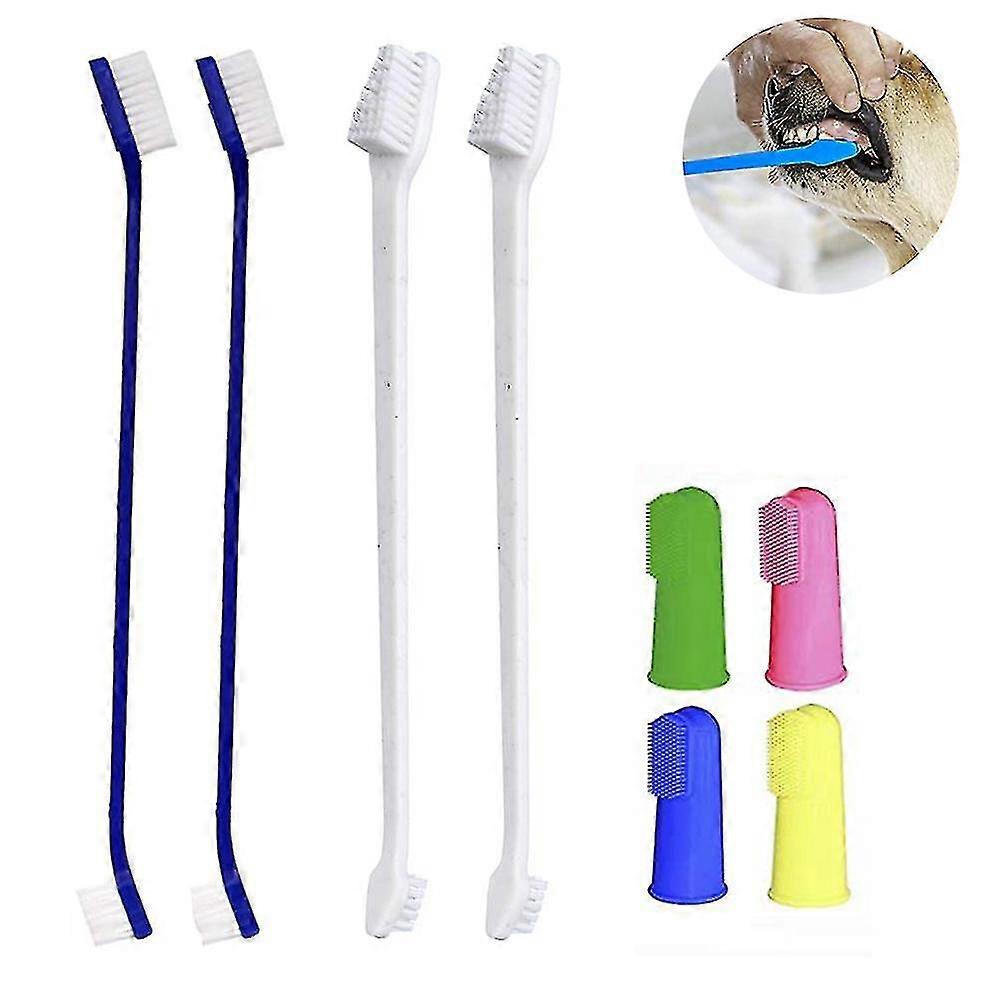 Pet Dog Soft Toothbrush With Finger Toothbrush Kit