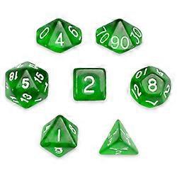 7 Die Polyhedral Set in Velvet Pouch, Sylvan Spirits