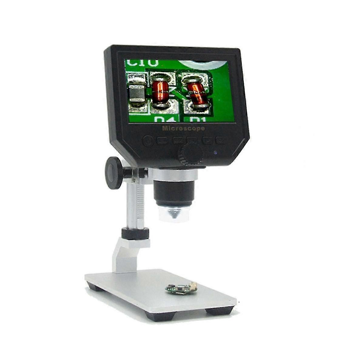 Digital Microscope -metal Stand 4.3 Inches Hd Lcd Video Soldering/ Phone Repair Microscope 600 Magn