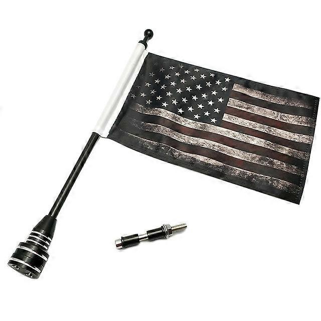 Motorcycle Rear Side Mount Luggage Rack Vertical Flag with Pole National Flag for Harley for Sportster XL883 1200 for Touring