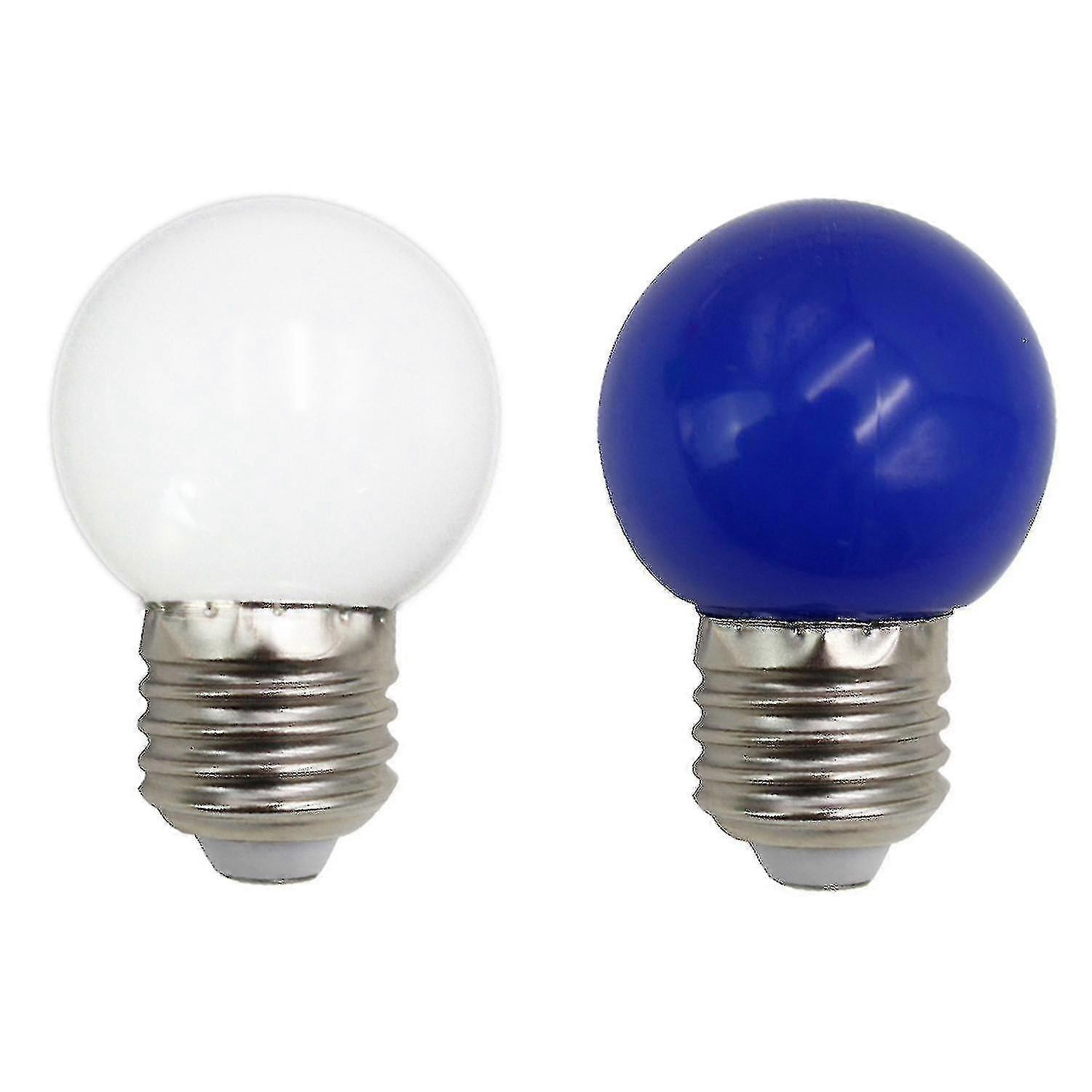 E27 Led 電球 1 w Pe つや消し Led グローブ カラフルな 220 v -1 個 (青)