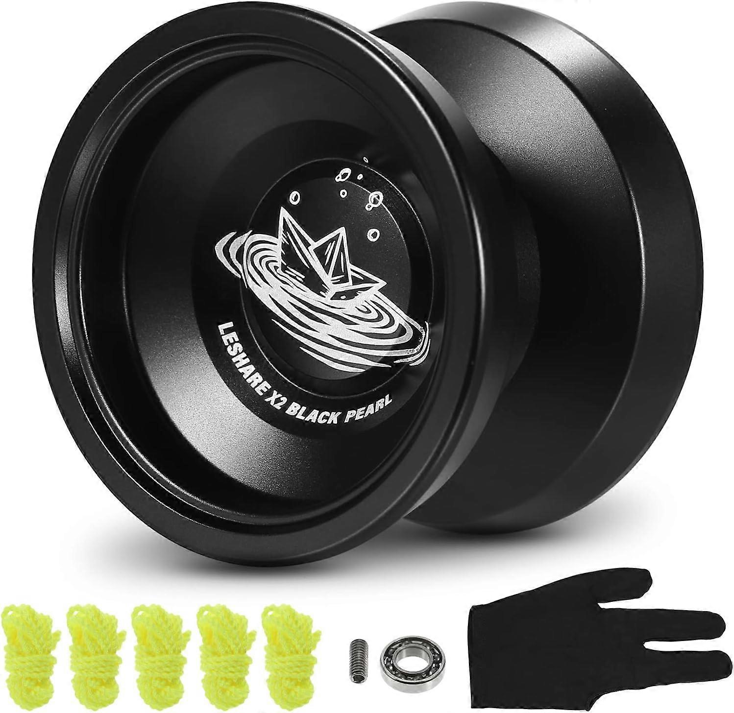 Yoyo Competitive Aluminum Yoyo Ball with Bearing Strings and Glove for Kids and Advanced