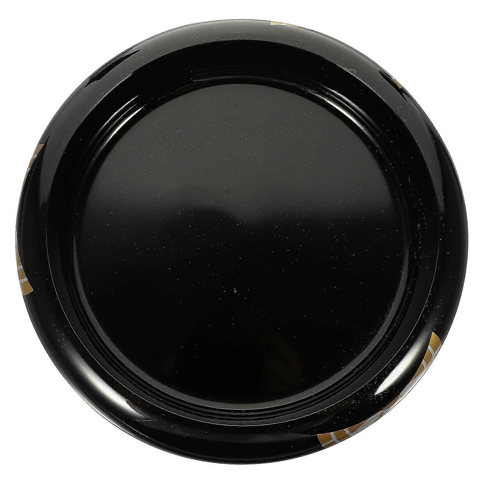 Round Sushi Serving Tray Plate Sashimi Holder Sushi Storage Tray Food Display Plate