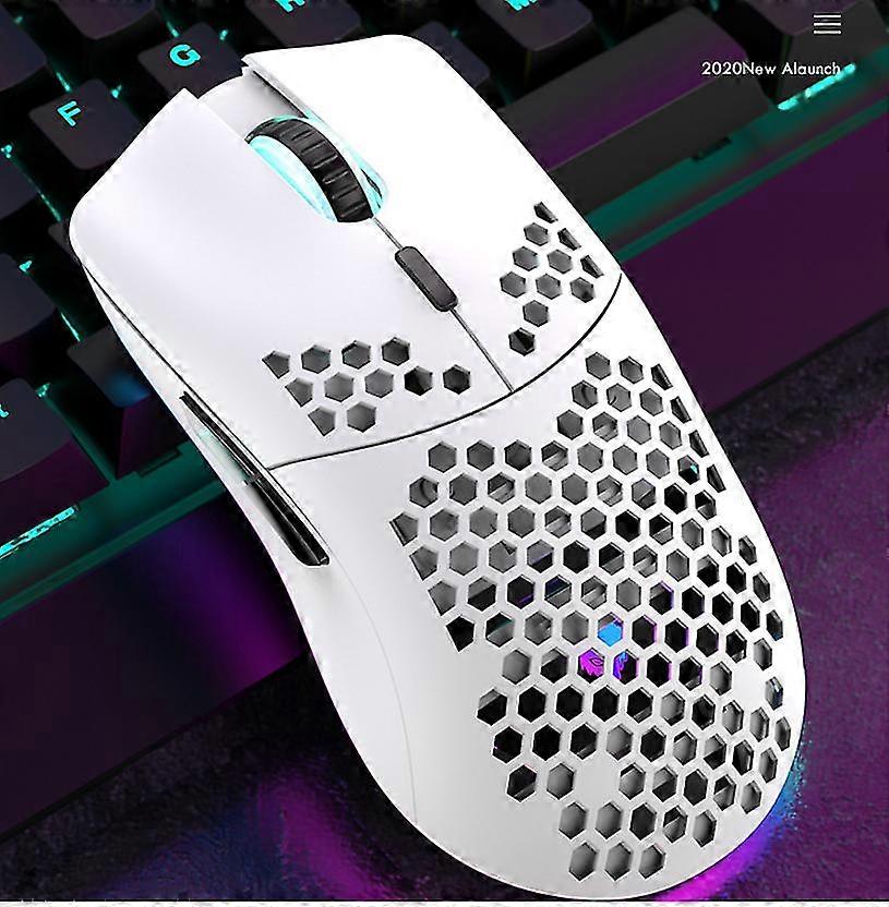 wireless gaming mouse, computer mouse with honeycomb shell, ergonomic