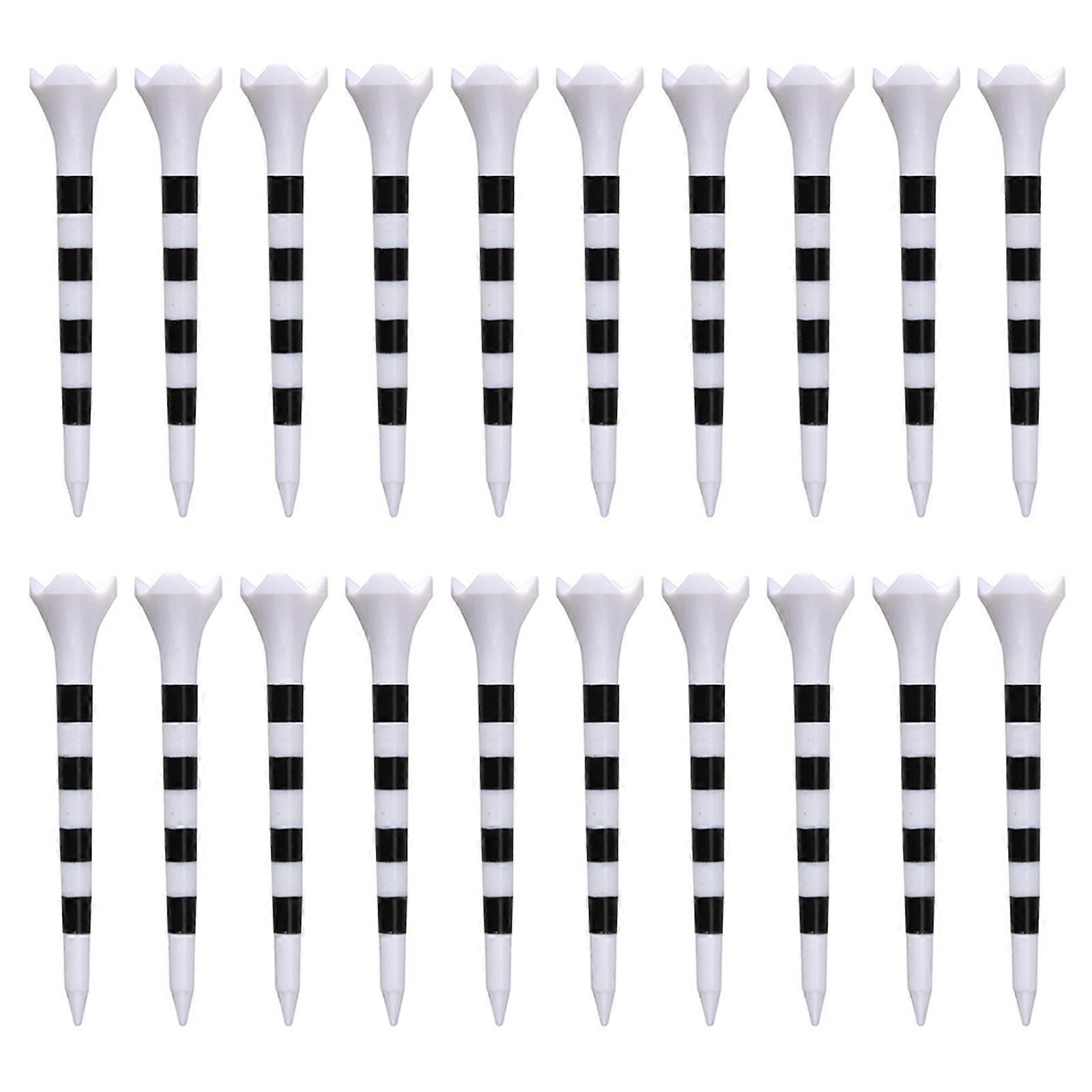 20Pcs Golf Tees High Stability Low Friction Unbreakable Simple Installation Short Golf Tees Training Tools