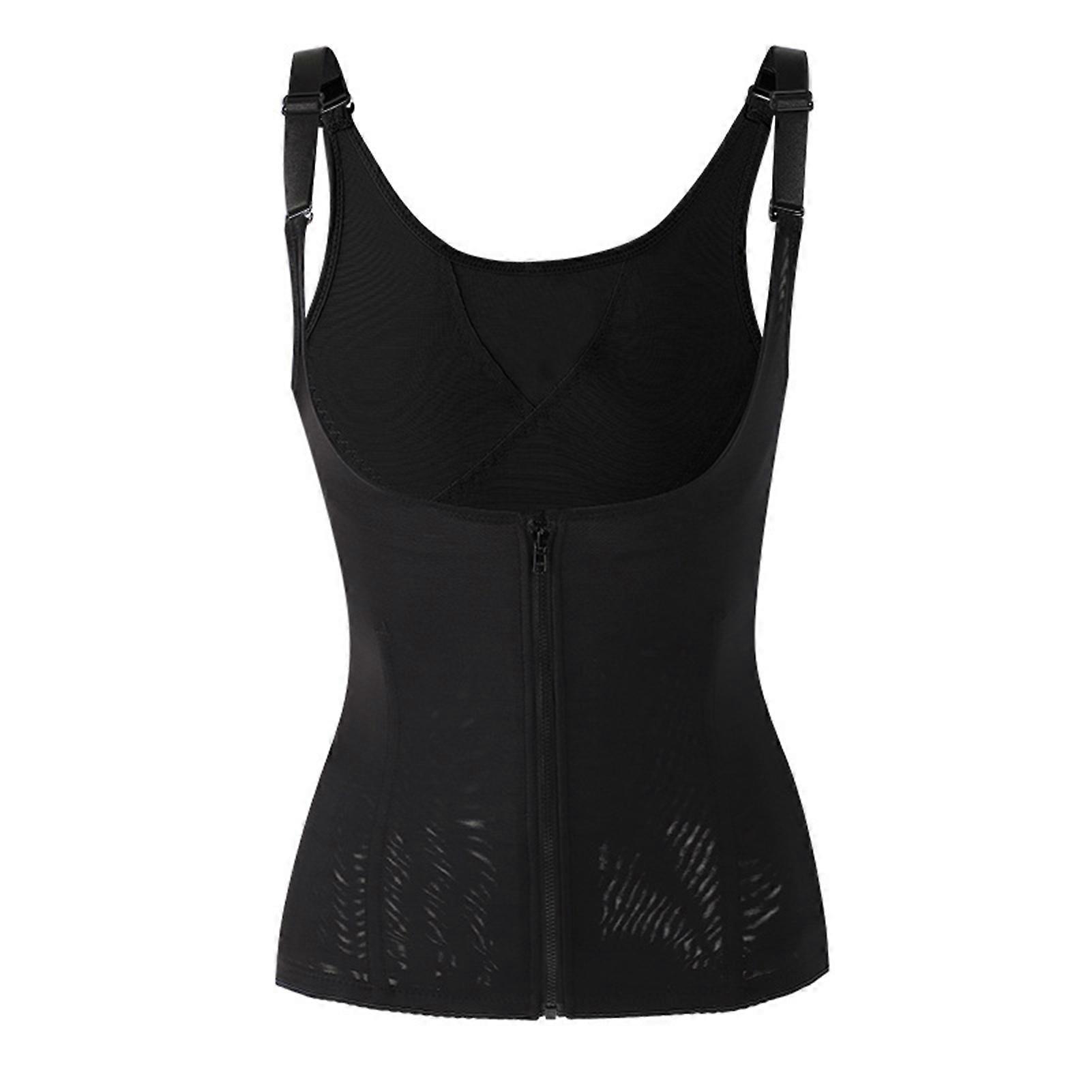 Solid-Color Tummy Tightening Vest Soft Breathable Leisure Clothing for Women Daily Wear