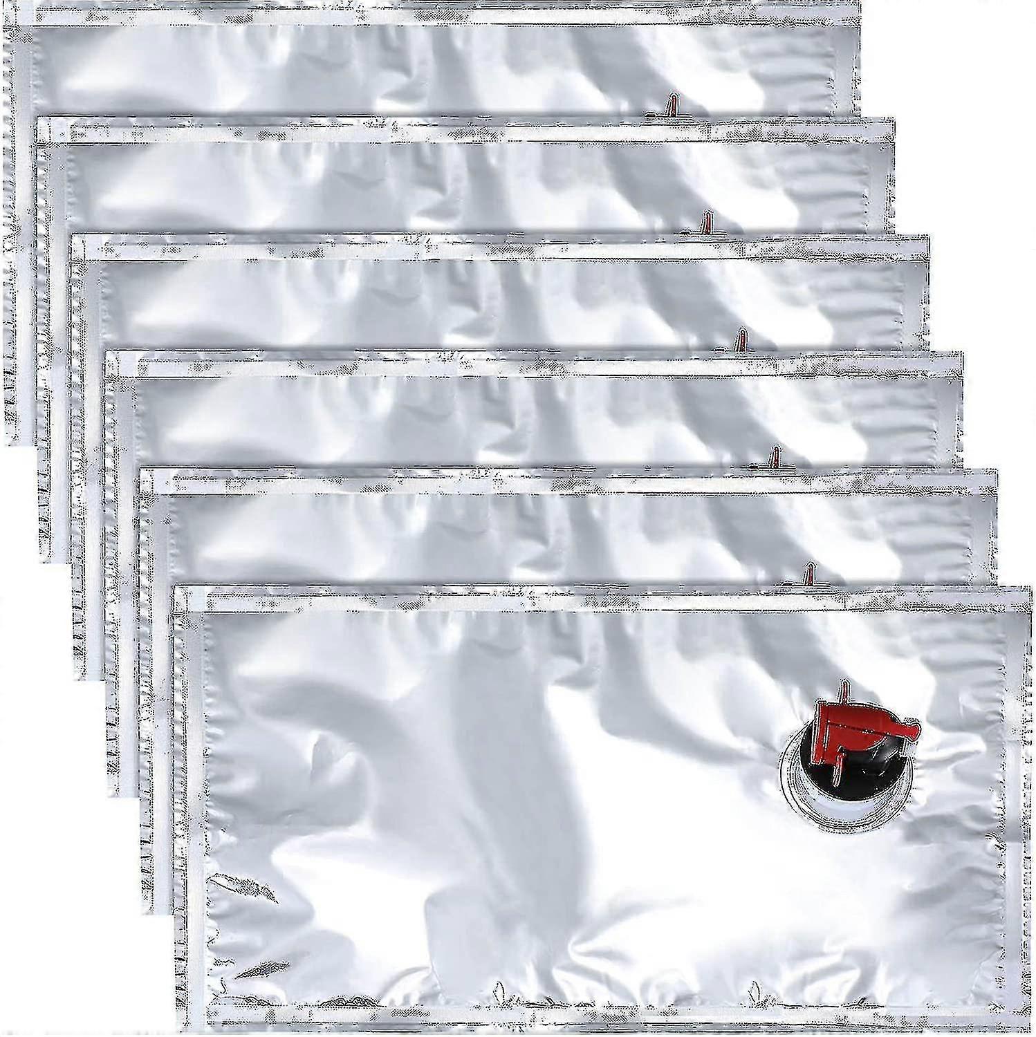 6 Pieces Wine Purse Refill Bags Refill Bladders Reusable Refillable Wine Replacement Storage Pouch With Spout For
