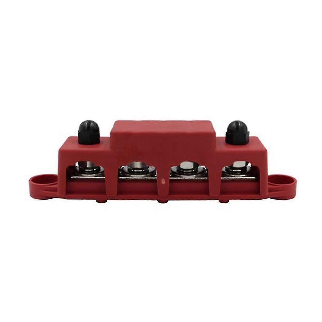 M8 Dc 48v 250a 4 Terminal Studs Busbar Power Distribution Block Busbar Box Car Rv Marine Cable Orga