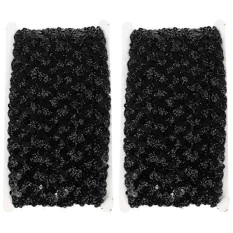 2pcs Diy Sequin Laces Diy Stage Clothes Accessories Decorative Sequin Lace