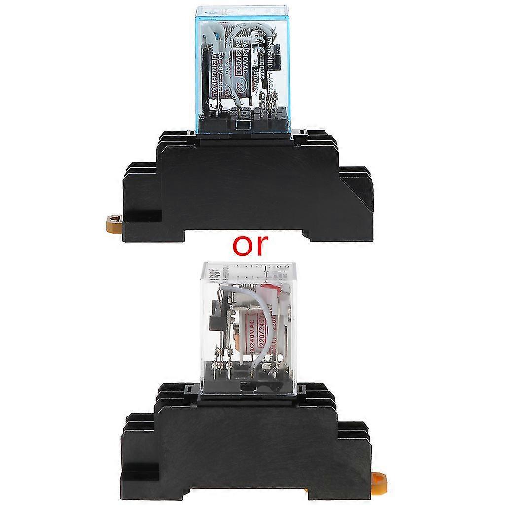 8 Pin Pyf08a 220/240 V Ac Bobina Power Relay Dpdt My2nj With Base