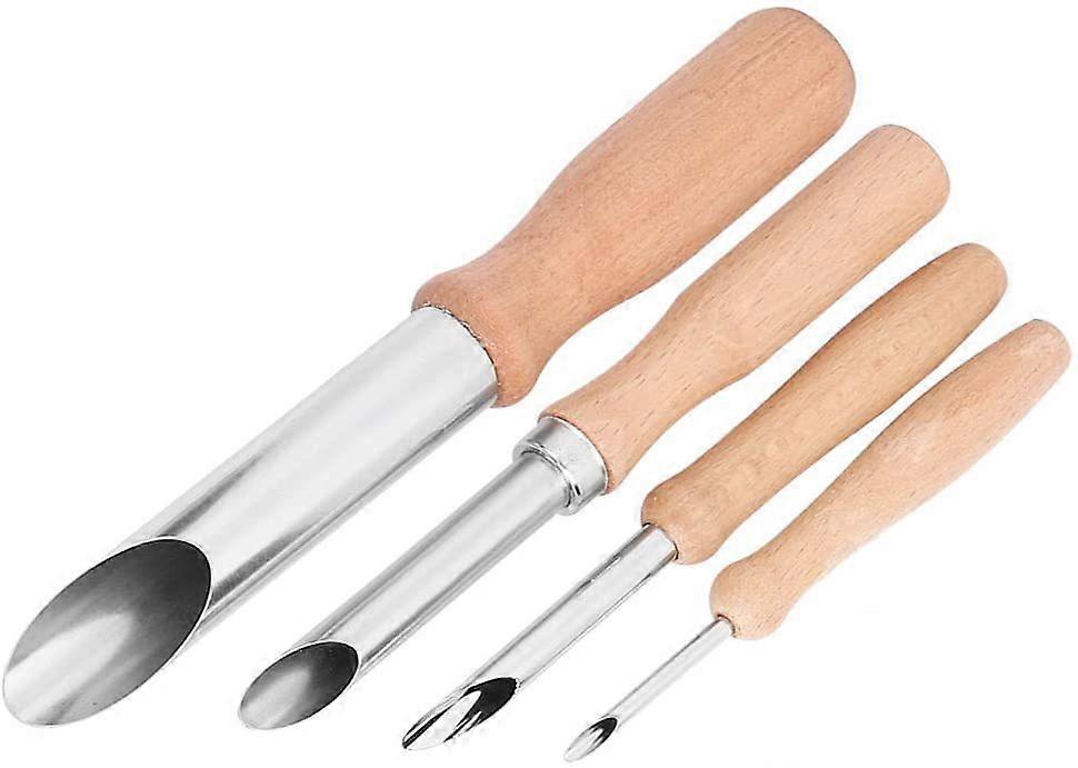 Pottery Hole Punch Tools Set-Ceramic Modeling Sculpture Engraving Chisel Knife,4 Pcs