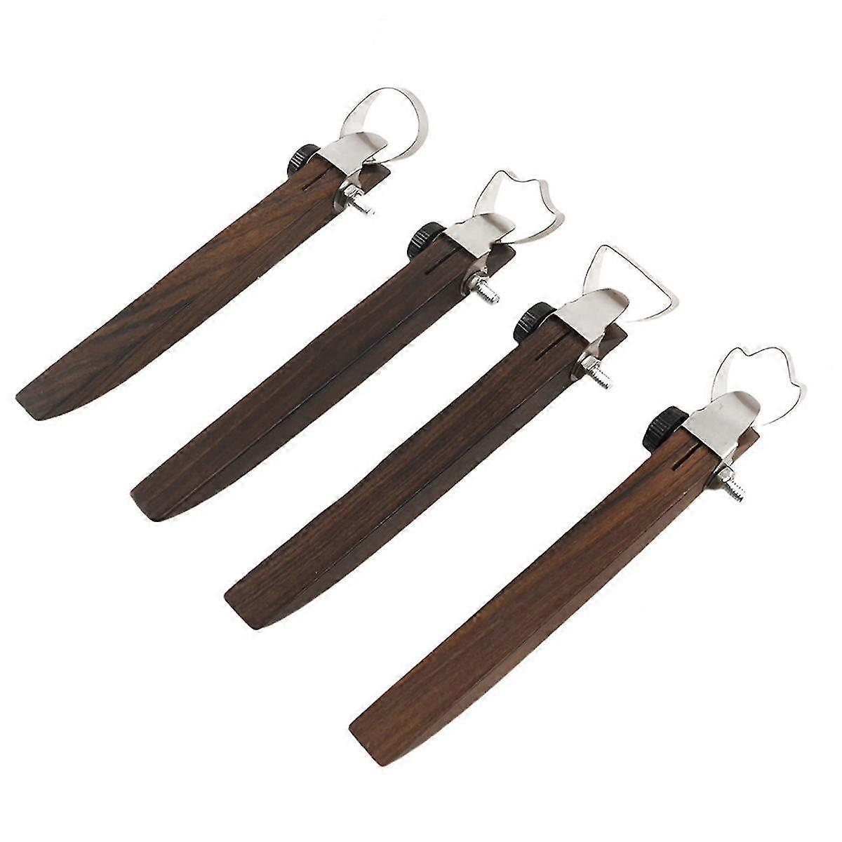 Pottery Handle Making Tool Sculpture Pottery Carving Tool Pottery Cup Handle Shape Tool for Tea Cup Mug (4 PCS)