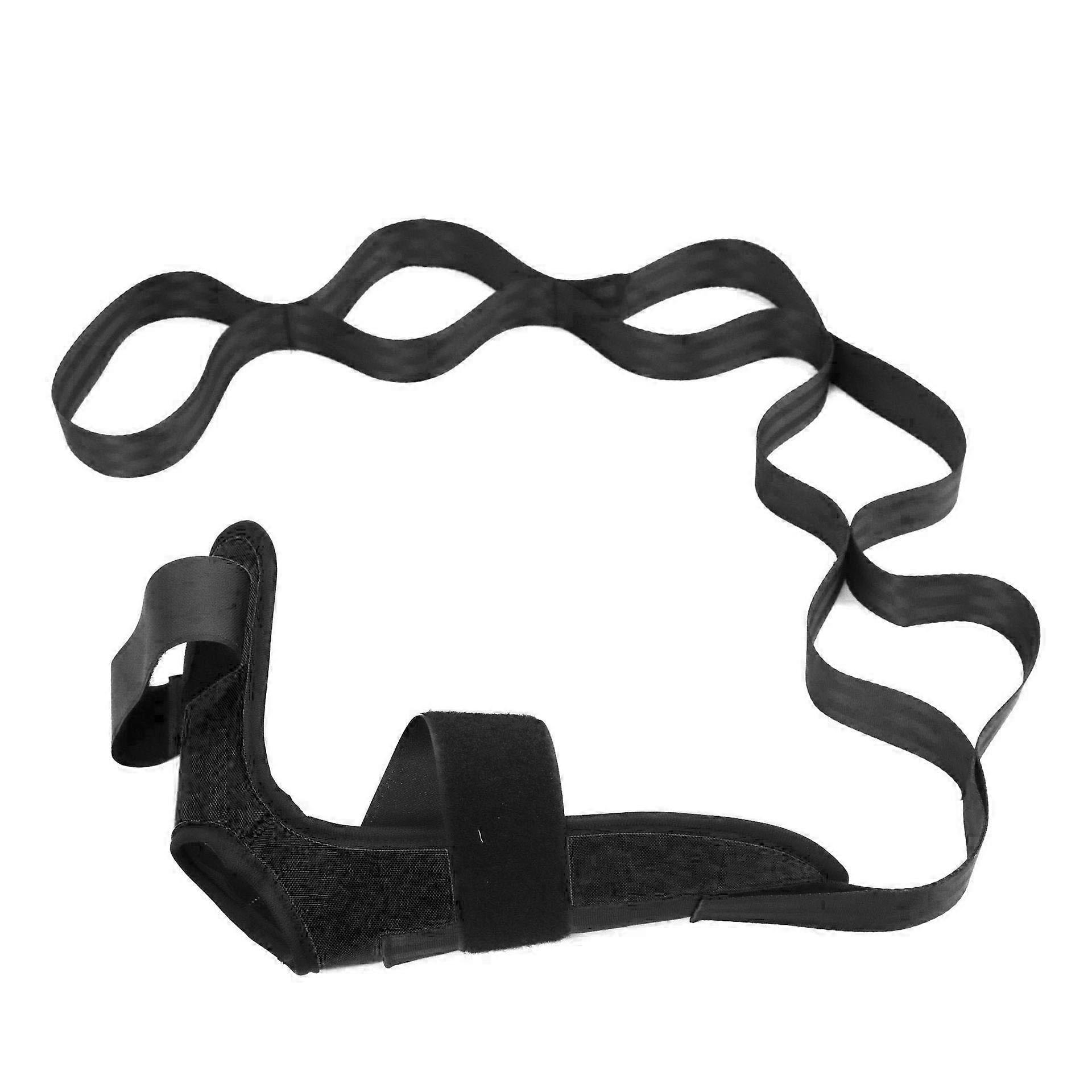 Ligament stretching belt, ankle joint correction belt, yoga stretching belt, rehabilitation training stretching belt, black